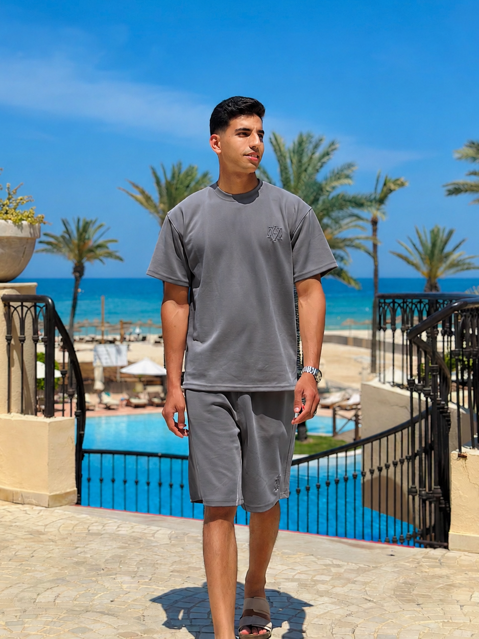 Ensemble Semi-Oversize STEEL GREY