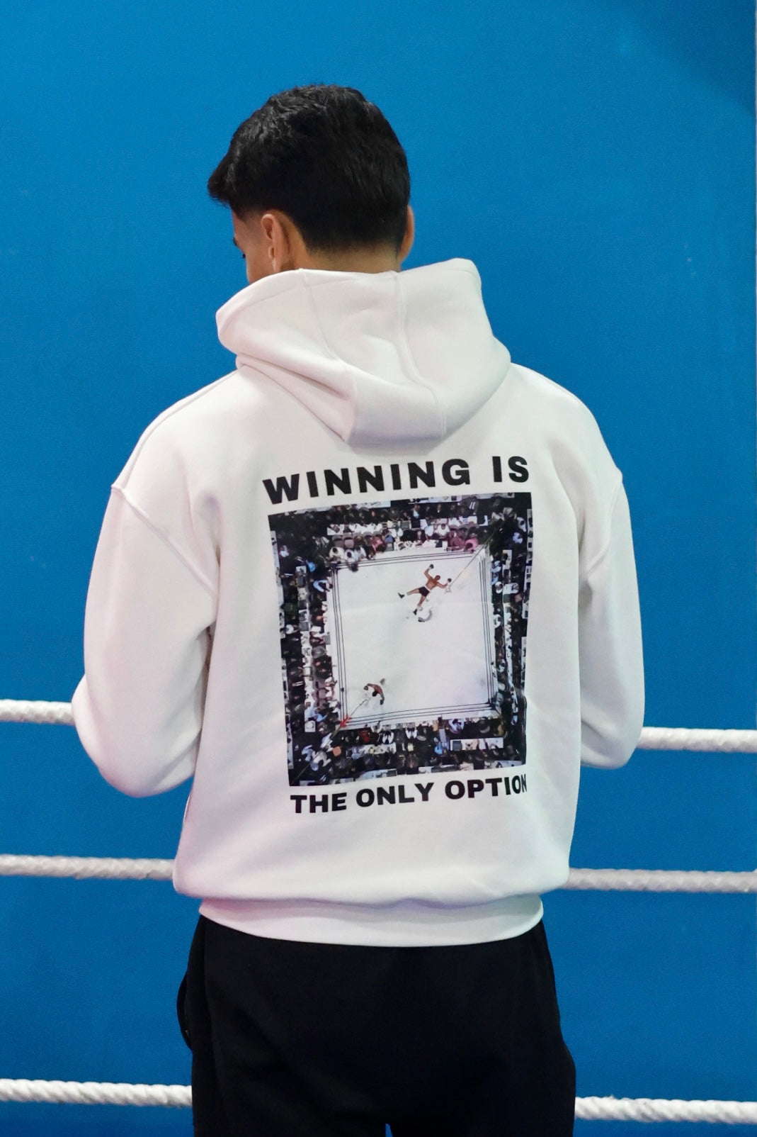 Muhammad Ali Masterpiece - Oversized Hoodie White